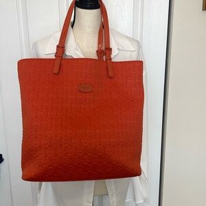 NWT Michael Kors Tangerine Jet Set Tote Bag